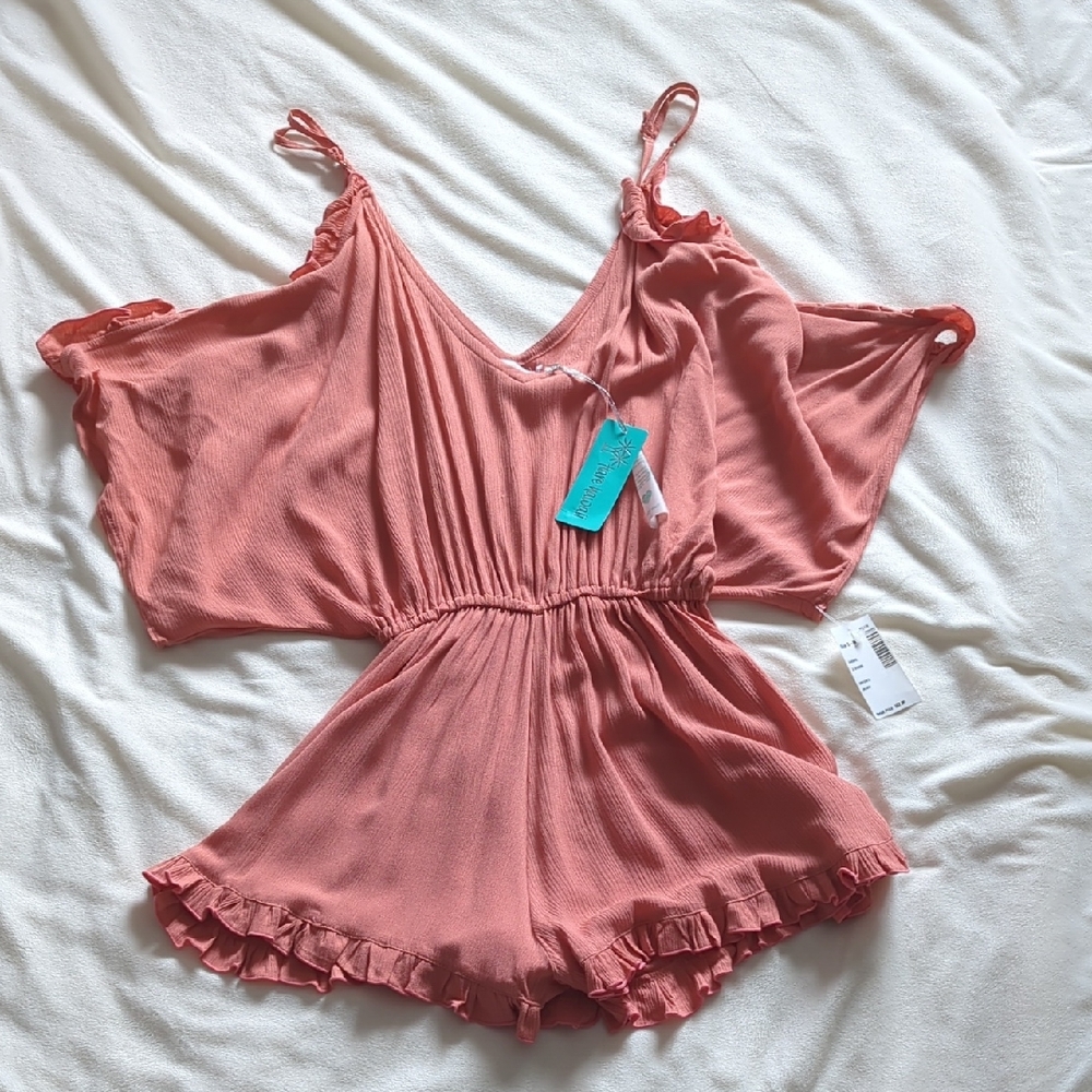 Tiare Hawaii Salmon Women's Romper